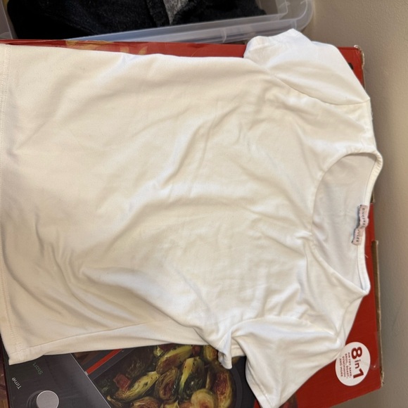 White Short Sleeve Top - Picture 1 of 2